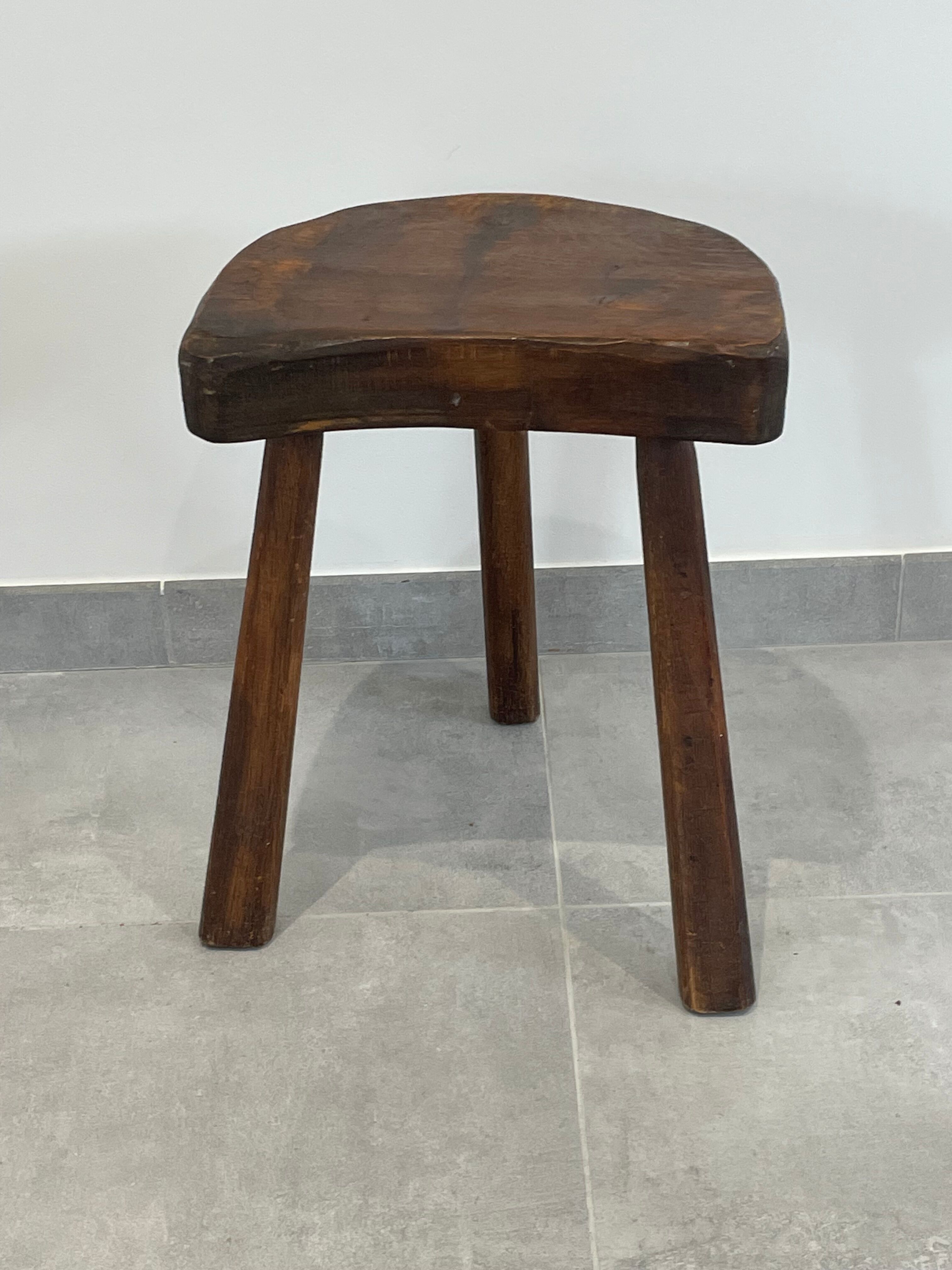 Brutalist tripod stool