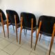 suite of 4 chairs from the 60s, "pegasus" model, from Baumann.