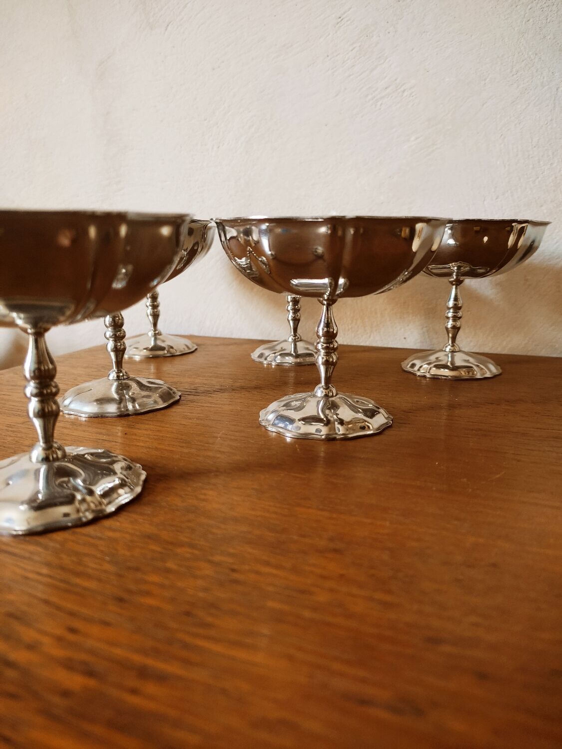 Louis XVI dessert cups in metal