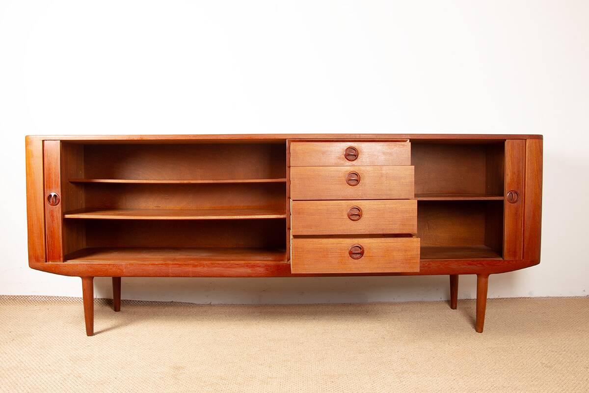 Danish teak sideboard model, Harry Østergaard, Randers Mobelfabrik 1960