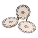 6 Sarreguemines flat plates, Roxanne model
