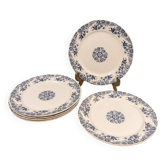 6 Sarreguemines flat plates, Roxanne model