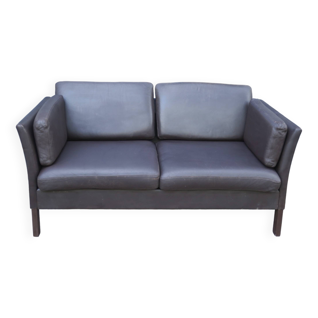 Down filled leather sofa discount