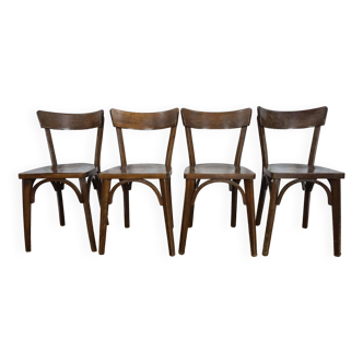 4 chaises bistrot vintage