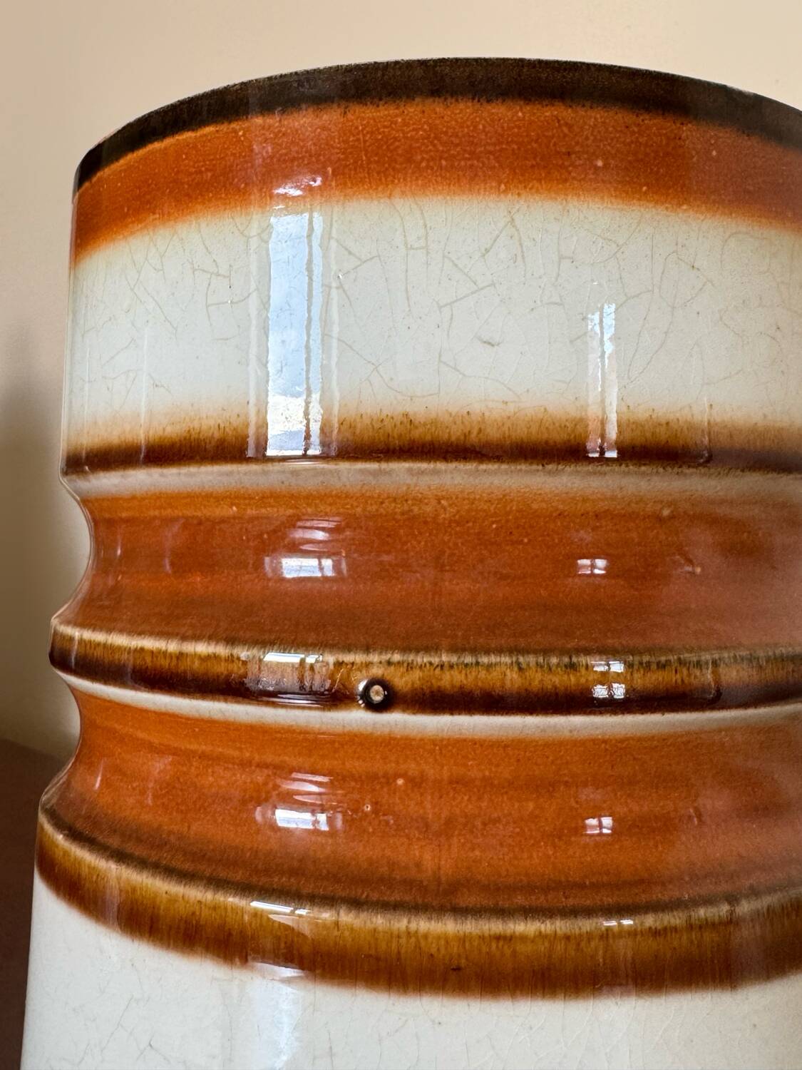 Cache pot céramique années 70