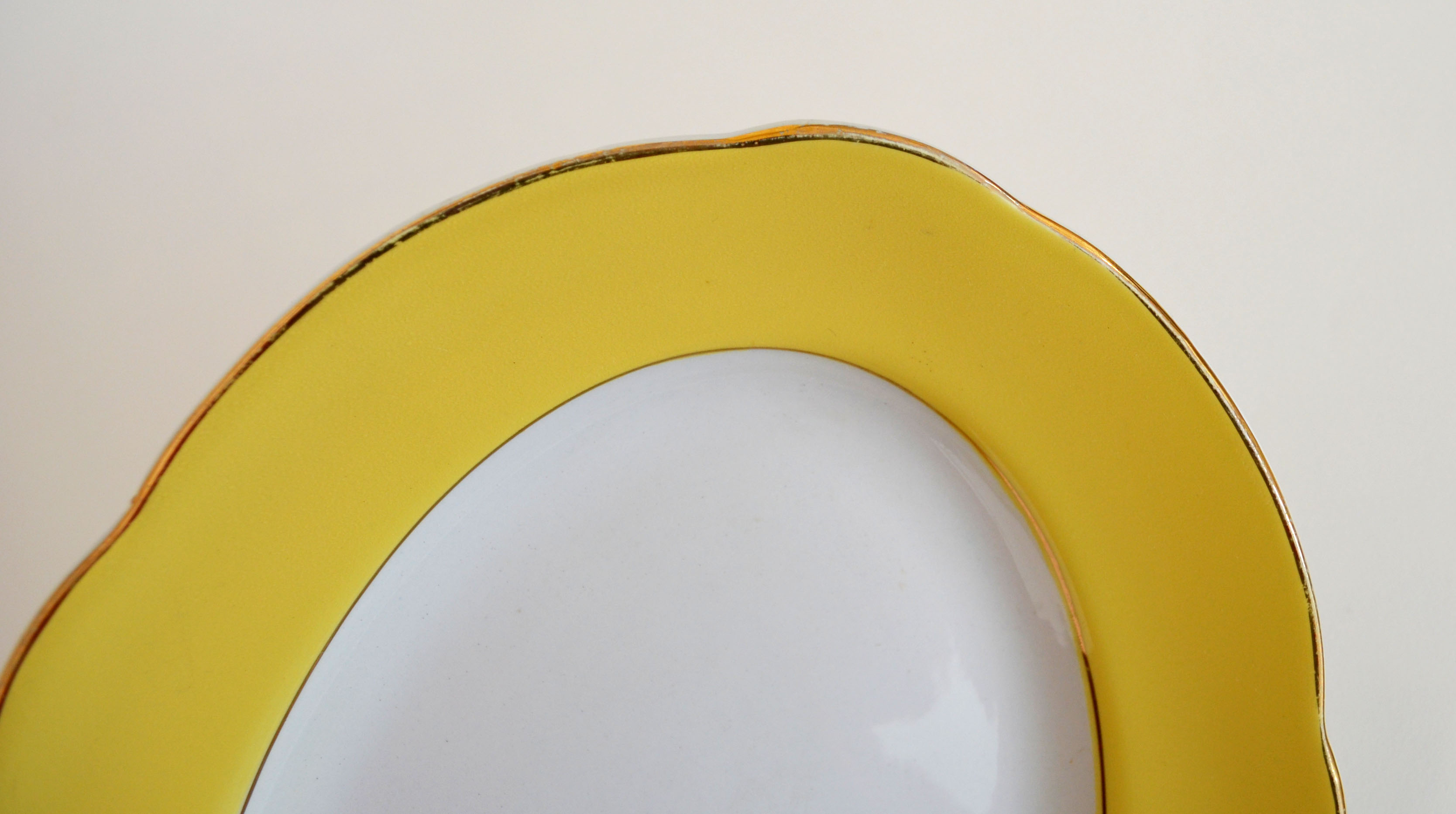 Duo of dishes Lunéville daffodil model