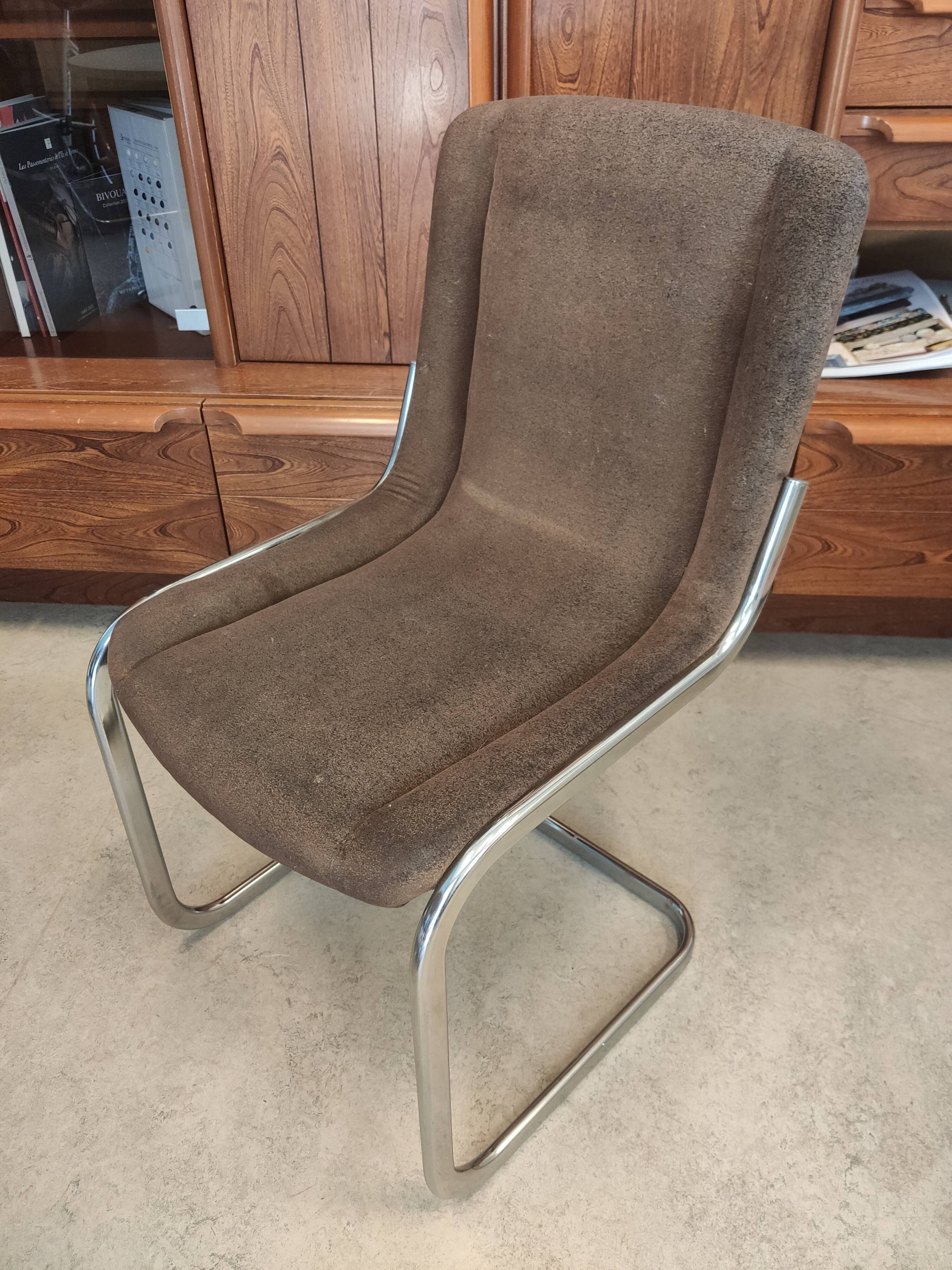 Lot of 4 Italian chairs Cidue 1970