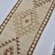 Decorative Vintage White Wool Runner Rug sku 2072