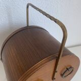 Vintage 1960s tobacco jar, snuffbox, barrel-shaped pipe/wine pot - 25 x 14 cm