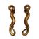Pair of French Handcrafted Brass Snake Door Pull Handles, 1960s