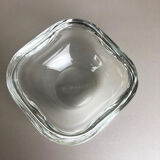 Murano clear glass shell bowl, by Gino Cenedese Italy, 1960