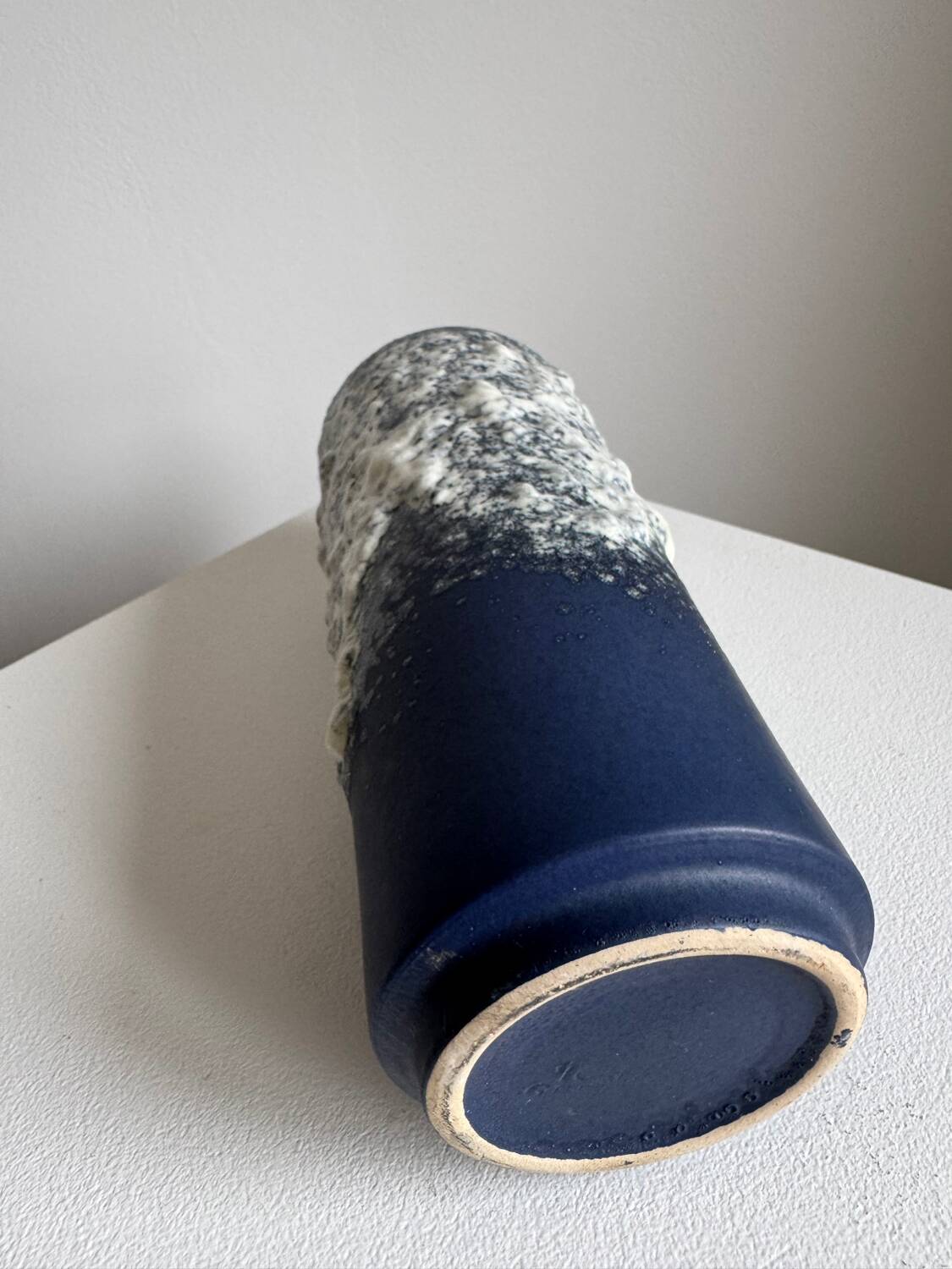 Vintage Mid Century Modern Fat Lava Stein Keramik West German Navy Gl