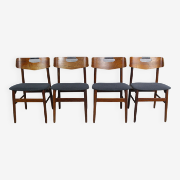 Chaises de salle à manger en teck danois des années 1960