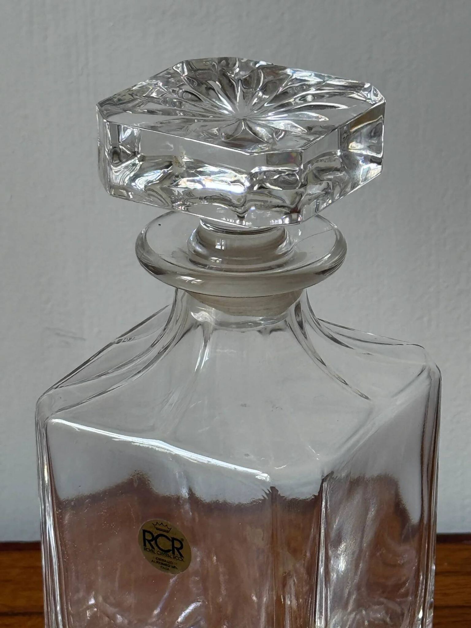 Crystal whisky decanter