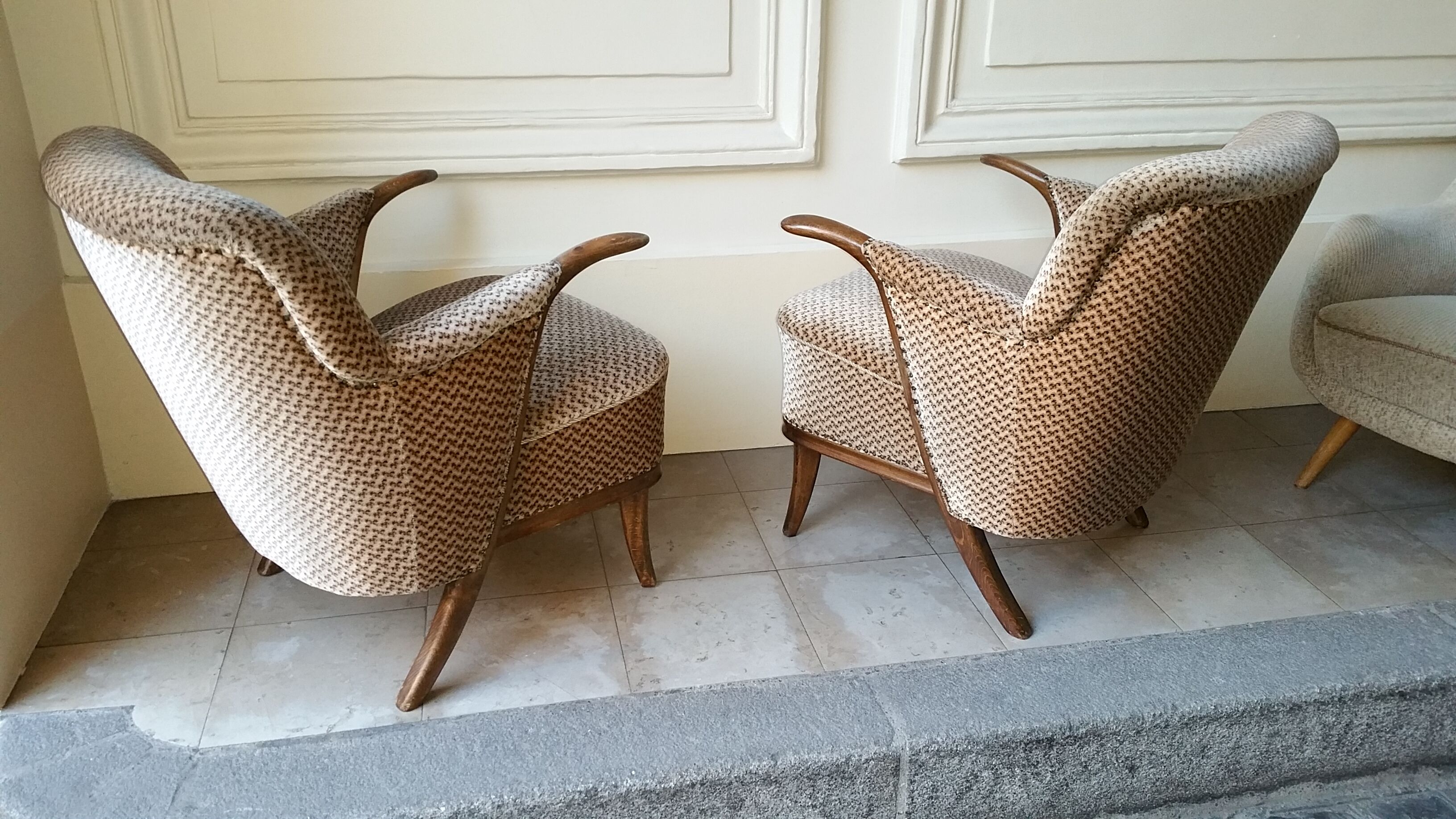 Sculptural years 50-60 vintage chairs design Penguin