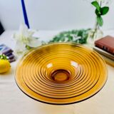 Thick smoked crystal cut, 70s