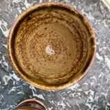 Tasses à café en grès pyrite La Borne
