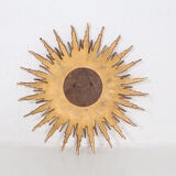 Mirror golden sun convex witch eye 80 x 80 cm