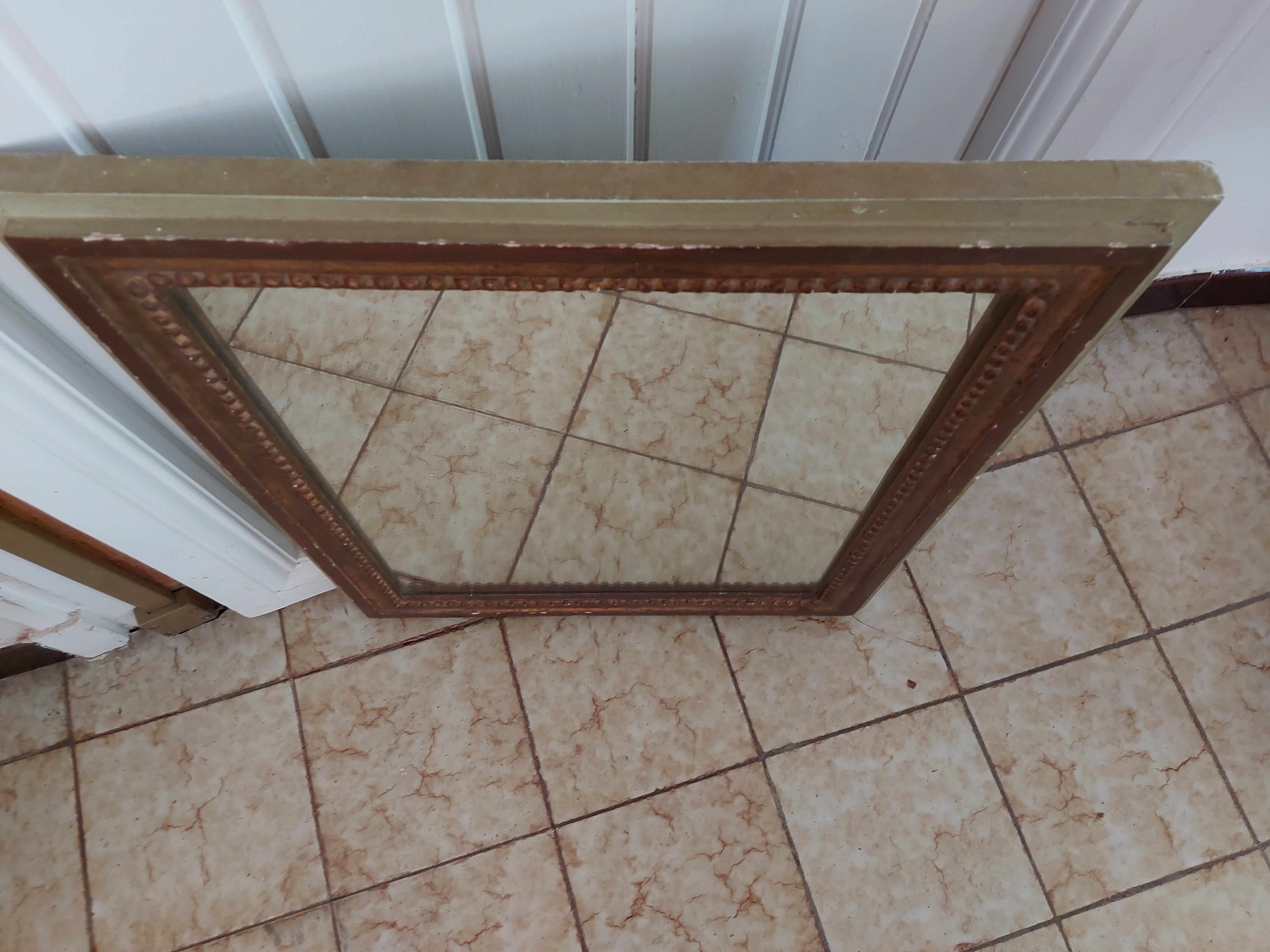 Louis XVI-style wooden mirror  50x60cm