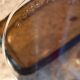 Beurrier en verre marron fumé Arcopal vintage