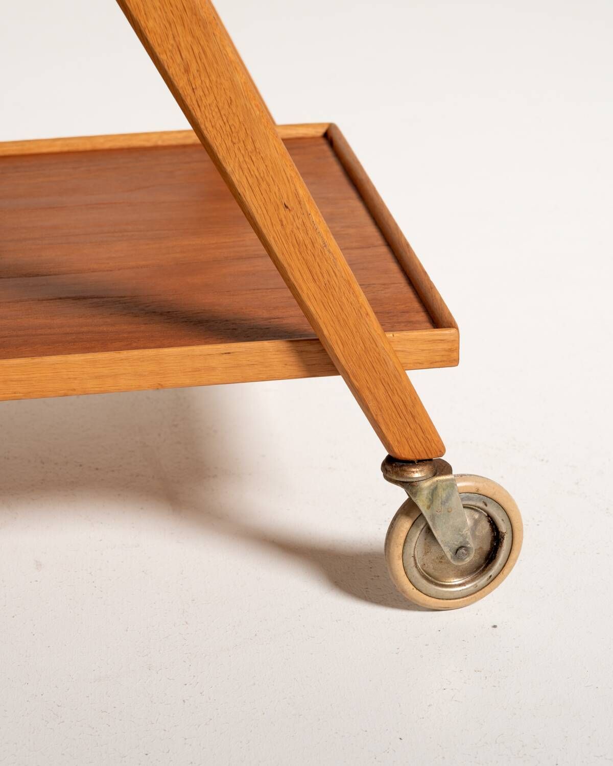 Folding Teak and Oak Trolley, Nybrofabriken