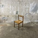 Chaise paillée et bois annees 80