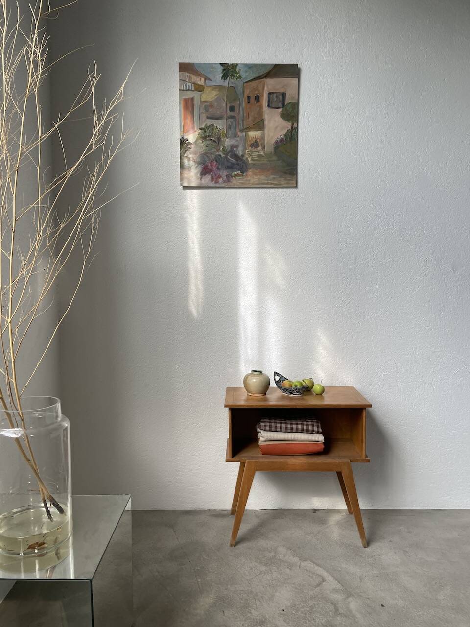 Small glazed ceramic vase