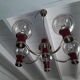 Chandelier art deco 5 globes