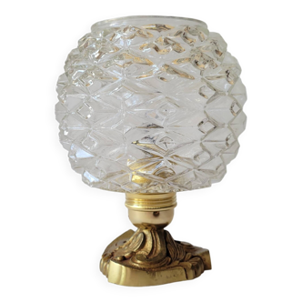 Bronze and glass lamp