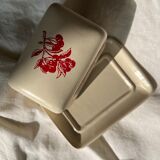 Red Checkerboard Butter Butter Counter Family