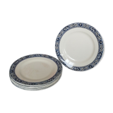 6 flat plates made of blue iron earth from Salins, François 1st