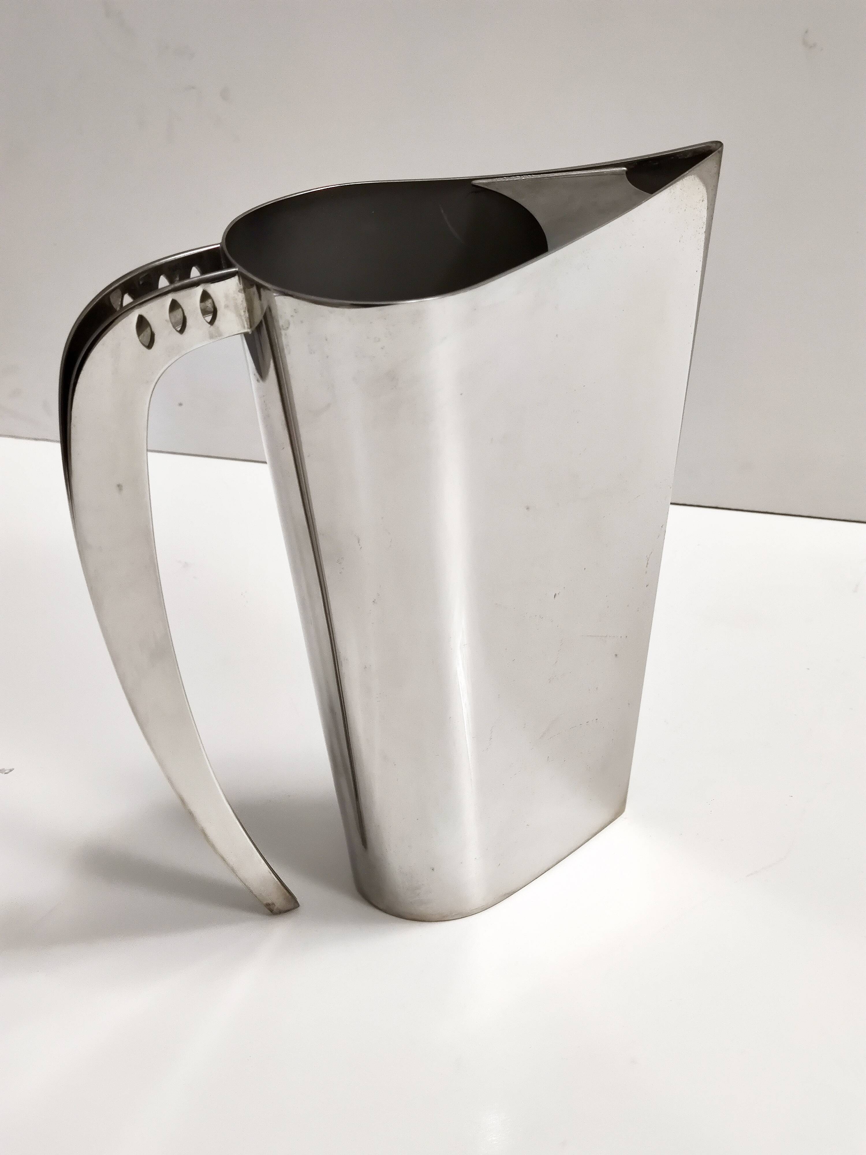 Silver Plated Brass Jug "Kanye"by Lino Sabattini, Italy, 1978 - 1981