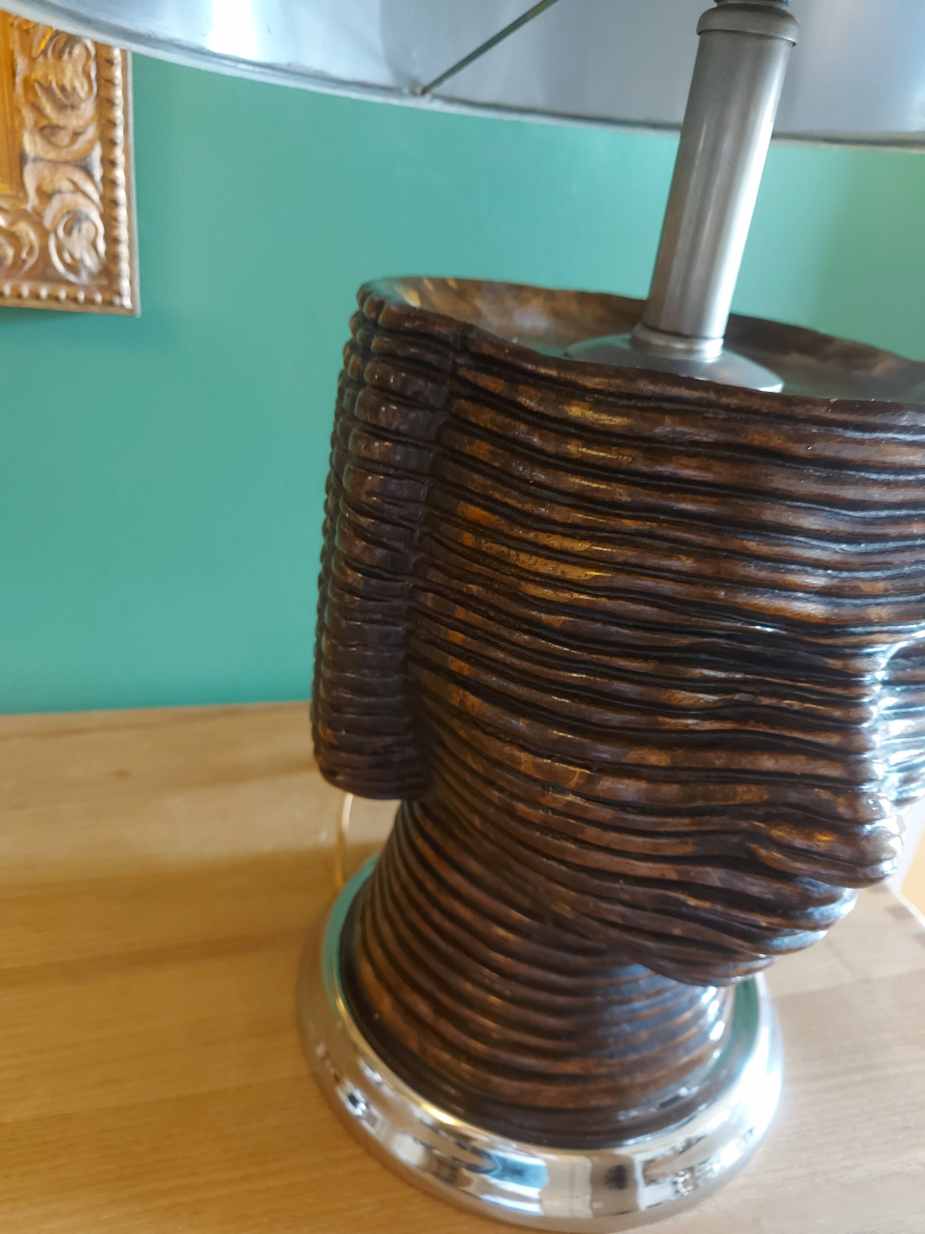 Vintage ceramic lamp of the years 70's luxor