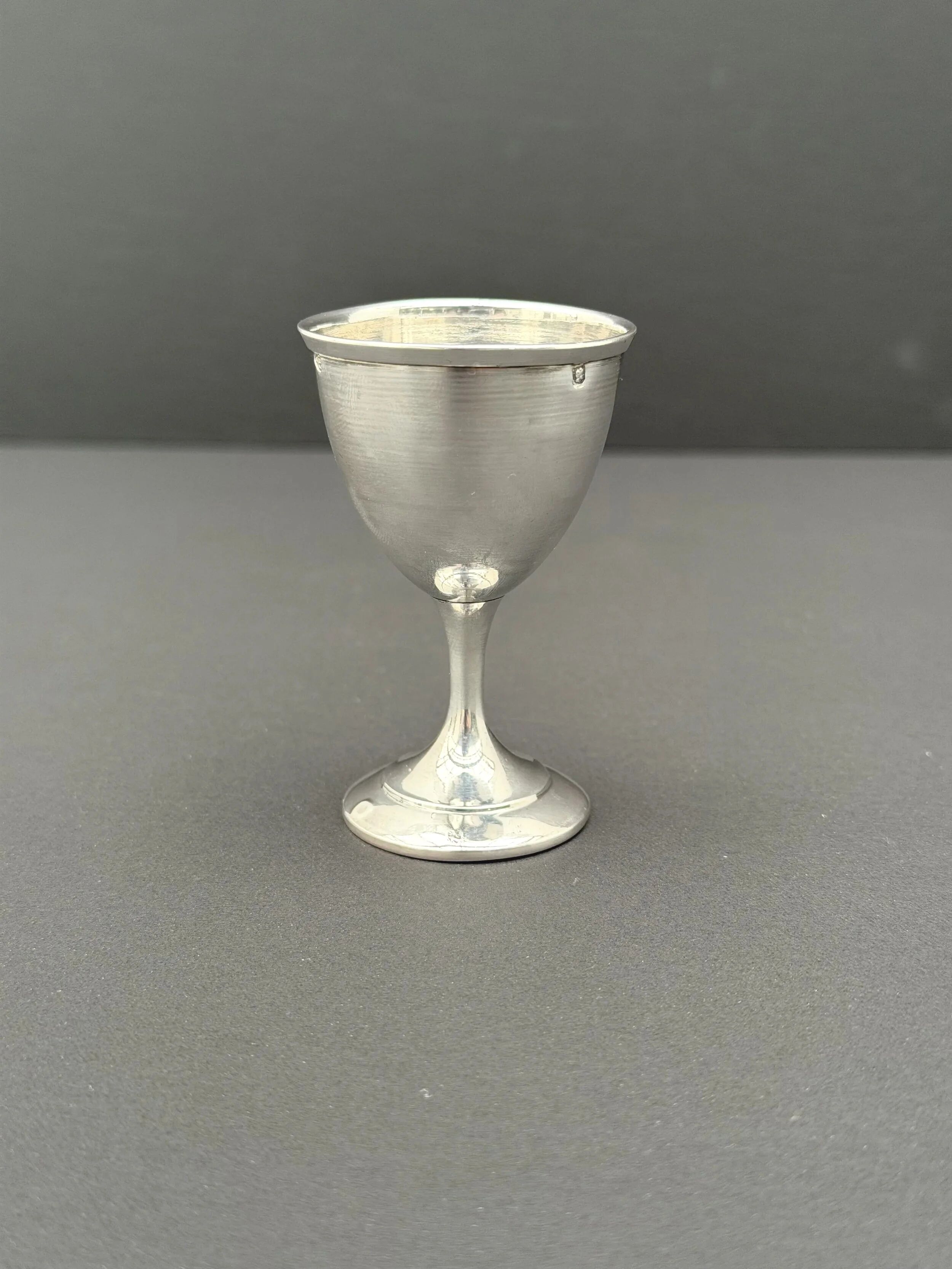 Silver egg cup, 19th century