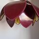 Suspension fleur de Lotus bordeaux de Robert de Schuytener, années 80