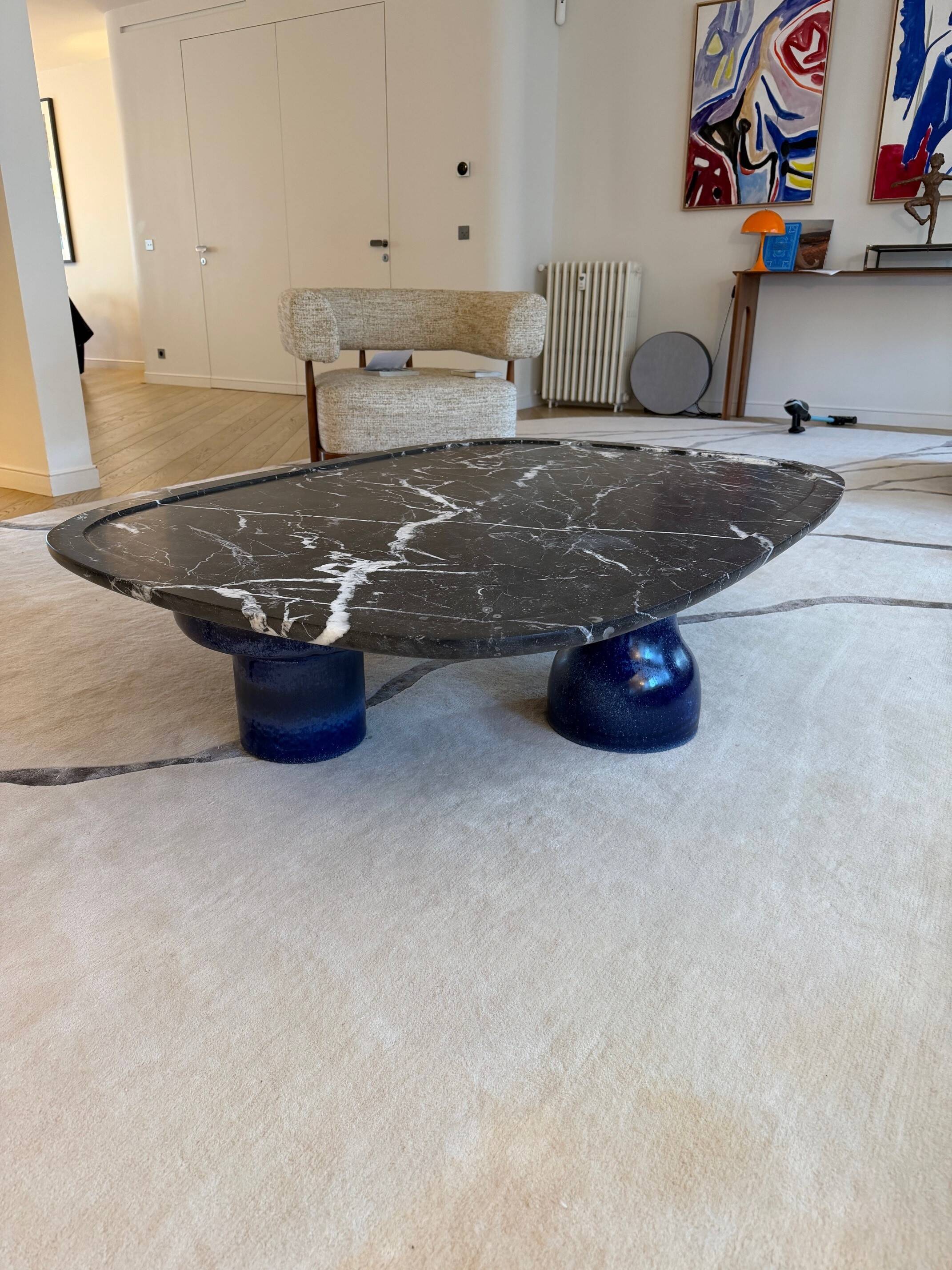 Unique coffee table designed by architects Le Berre and Vevaud