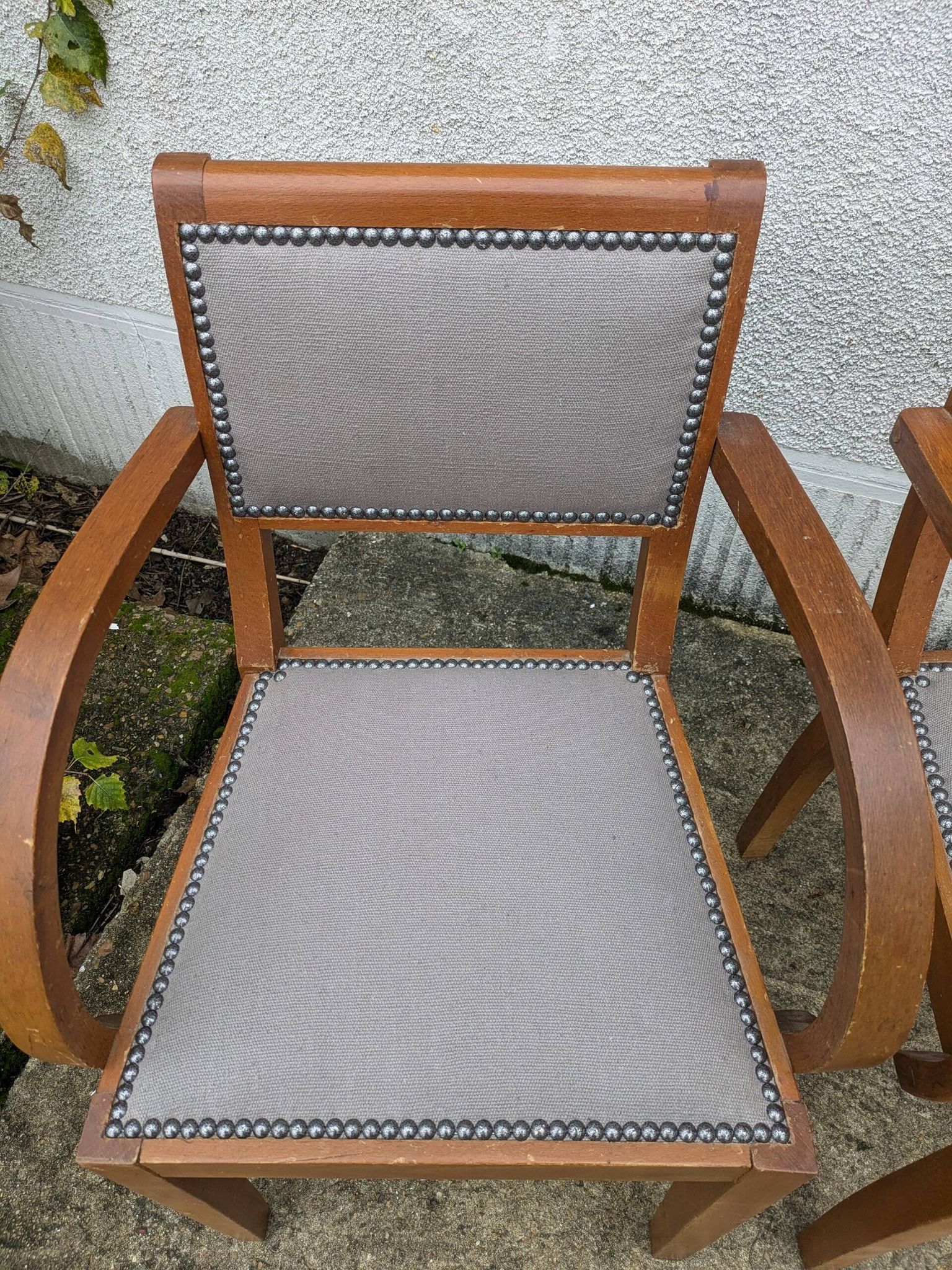 Pair of bridge armchairs