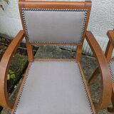 Pair of bridge armchairs