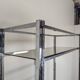 Chrome and smoked glass shelf from the 1970s.
