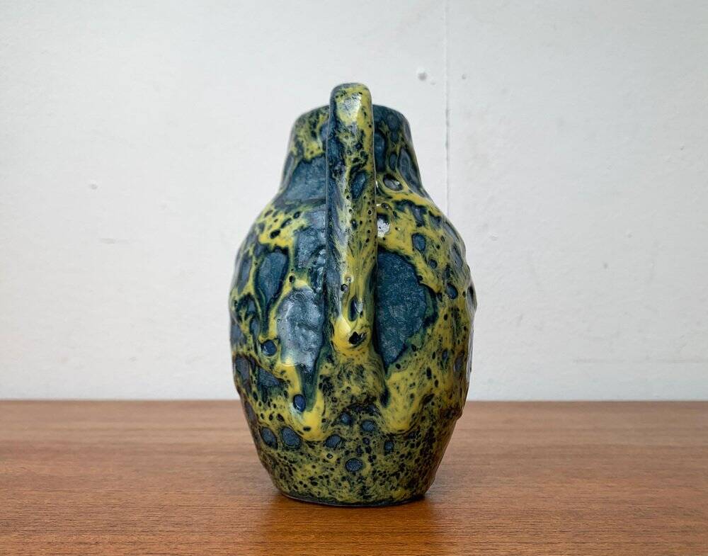 Mid-Century West German vase in WGP Fat Lava pottery by Scheurich, 1960s.