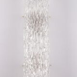 Elongated wall lamp by Kaiser Leuchten with bubble glass 1960s