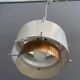Metal, white and brass color pendant lamp by VEB 1960s