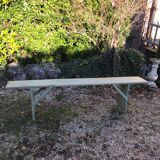 Wooden farm bench