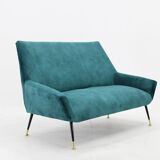 1950s Italian 2-Seater Sofa ,Restored