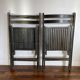 Lot de 2 chaises pliantes anciennes