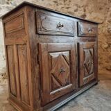 Buffet Ancien Français du XVIIᵉ Siècle en Bois de Châtaignier