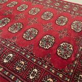 Tapis d'orient noué à la main en laine et soie