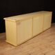 Buffet Italien en bois exotique et laiton