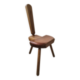 brutalistic primitive stool in pine