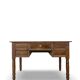 Italian pine wood centre writing desk from the 1960s, a reproduction o